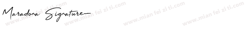 Maradona Signature字体转换